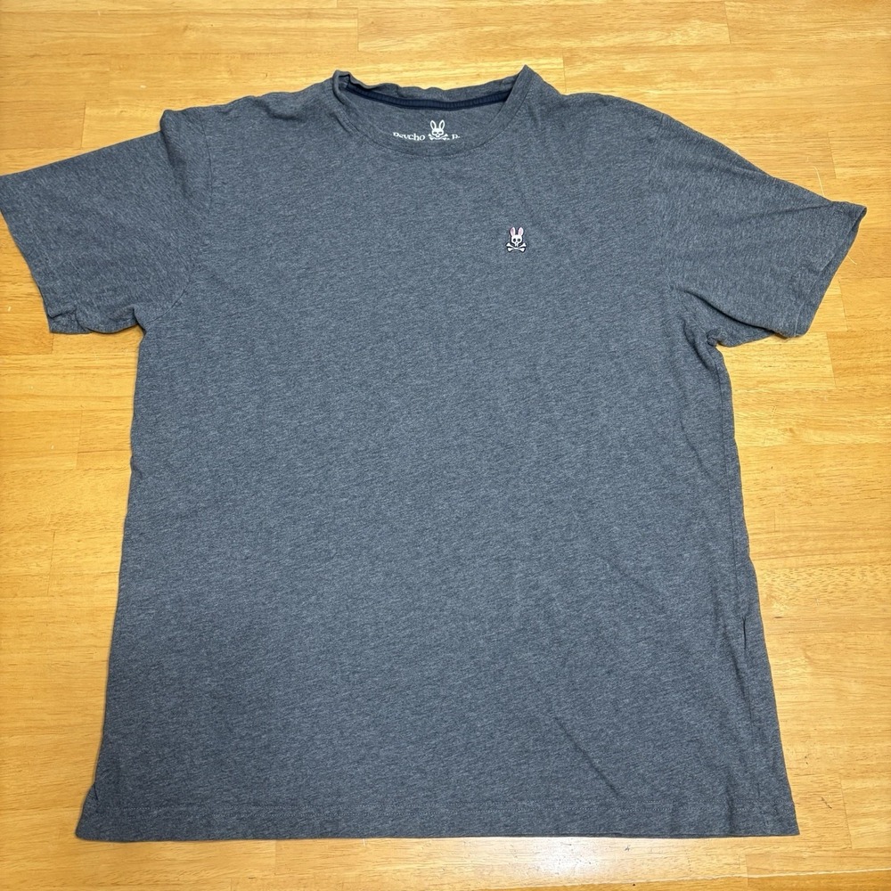 Psycho Bunny T Shirt Mens Size 7 XL Classic Crew Neck Tee Pima Cotton Dark Gray